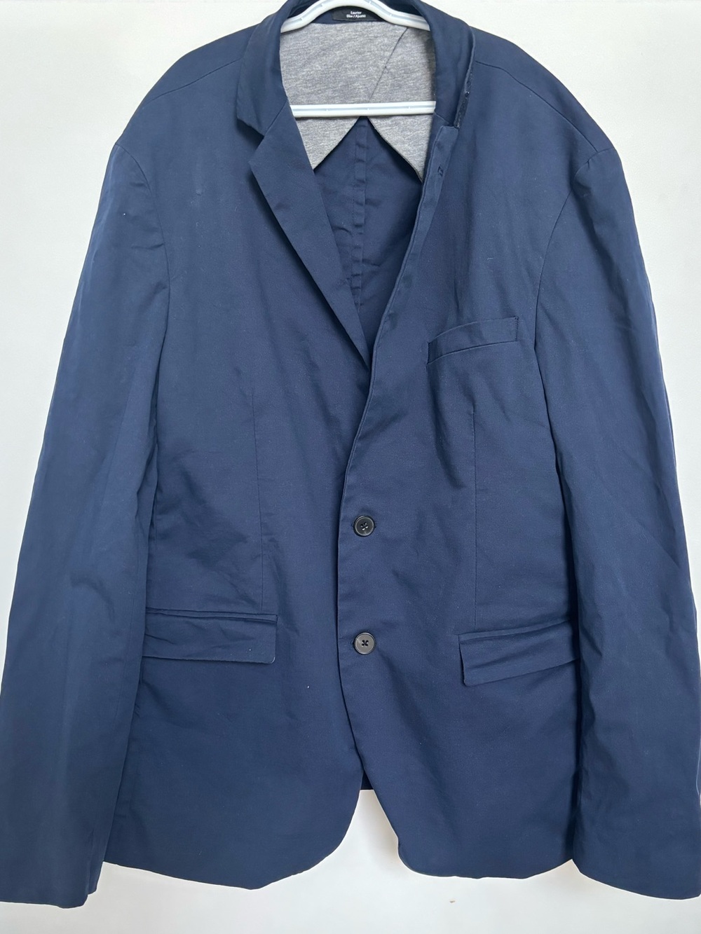 Frank & Oak Navy Blue Two-Button Sport Coat, size 42